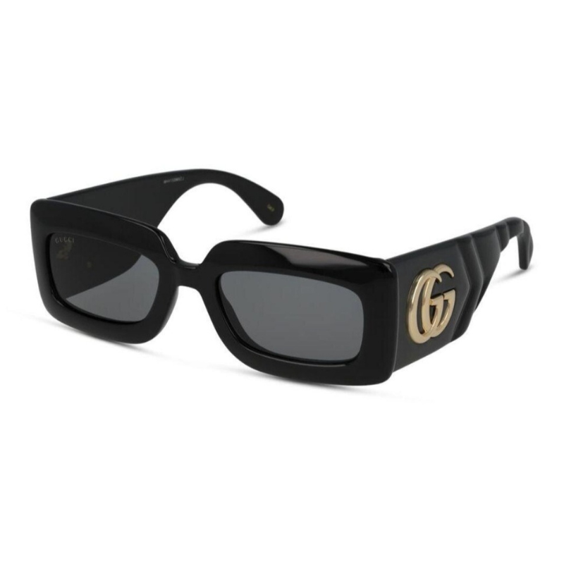 Óculos de Sol Gucci GG0811S 001 Preto Feminino Retangular