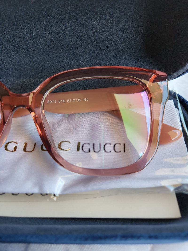 Armação de Grau Gucci GG9013 Rosa Transparente