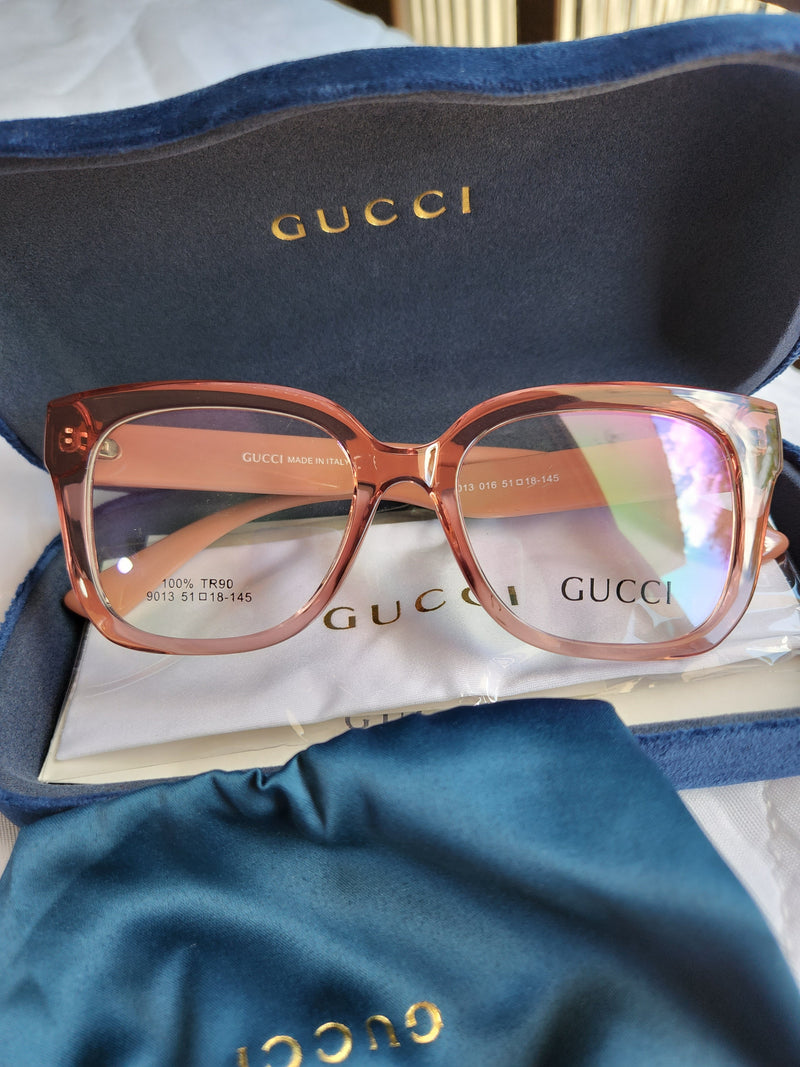 Armação de Grau Gucci GG9013 Rosa Transparente