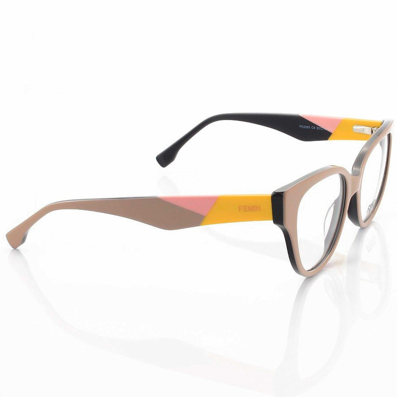 Armação de Grau Fendi FD3260 C9 Nude e Amarelo