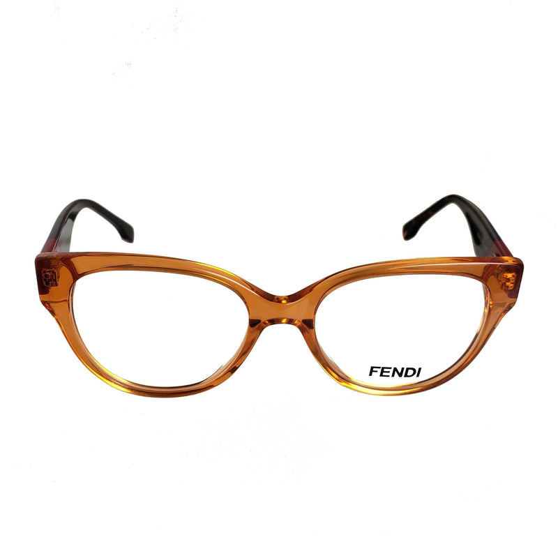 Armação de Grau Fendi FD3260 C6 Laranja Transparente