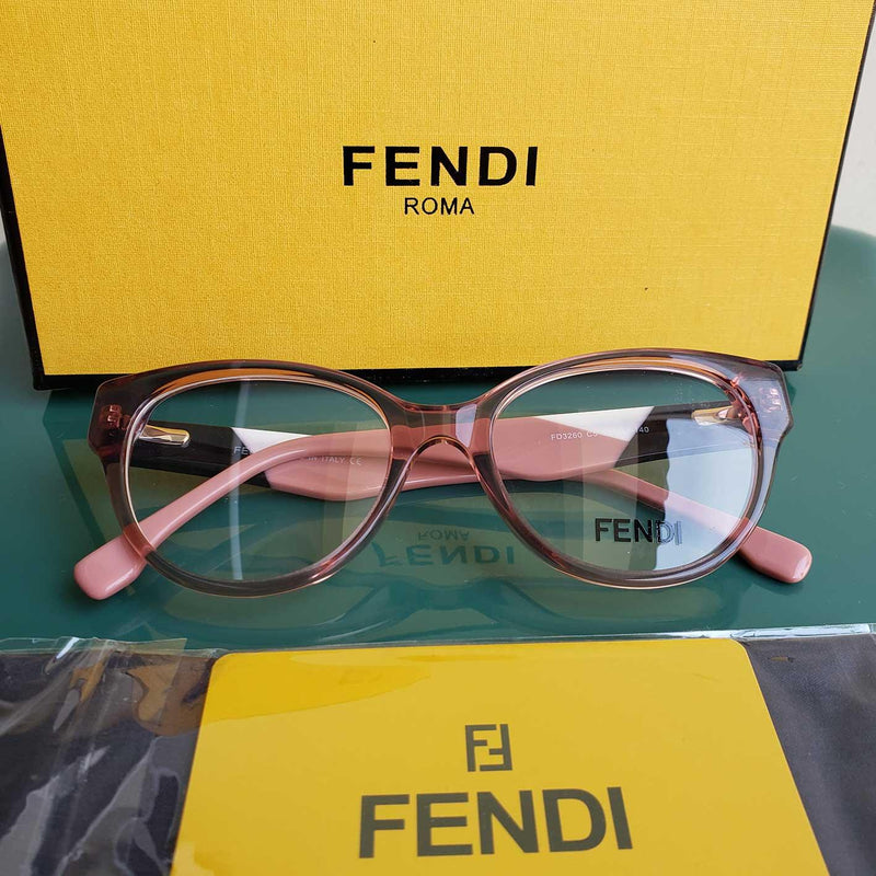 Armação de Grau Fendi FD3260 C5 Rosa Transparente