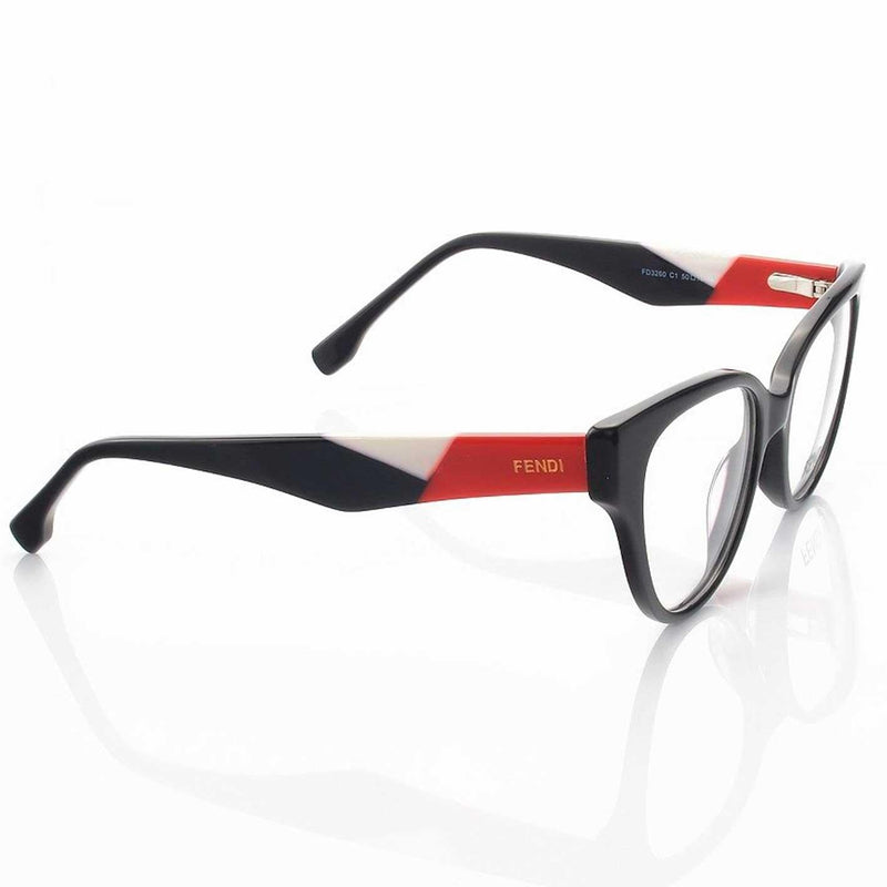 Armação de Grau Fendi FD3260 C1 Preto e Vermelho