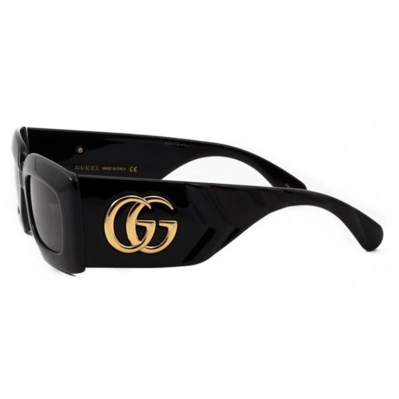 Óculos de Sol Gucci GG0811S 001 Preto Feminino Retangular